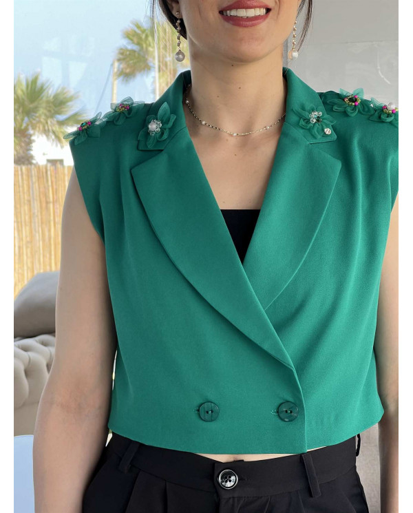 Blazer Emerald Blossom