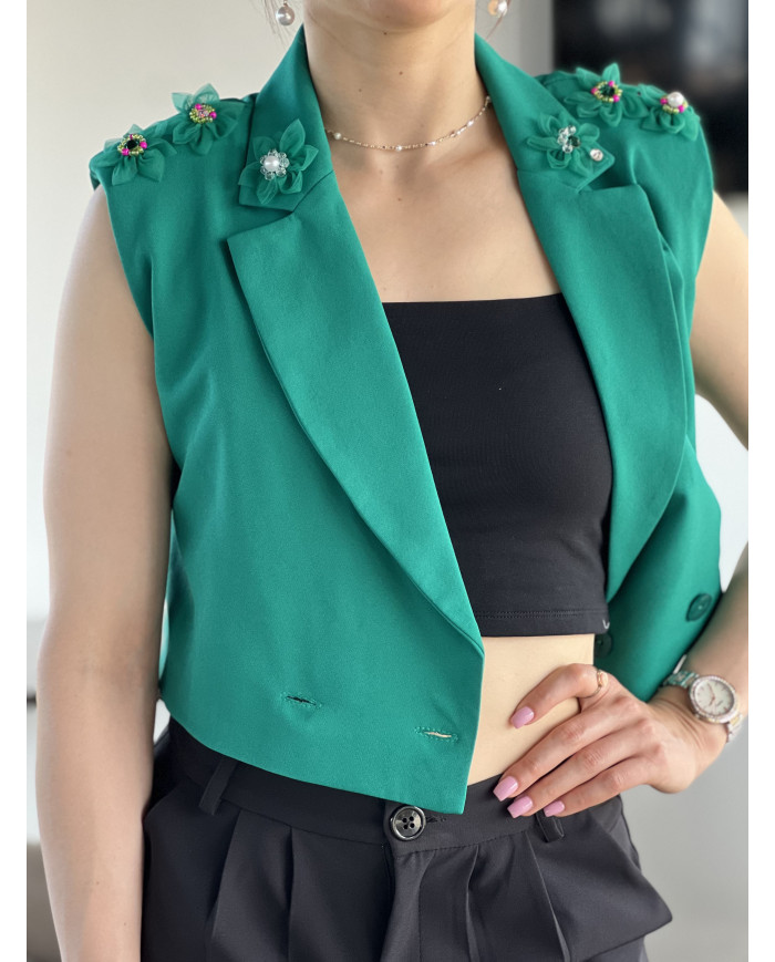 Blazer Emerald Blossom