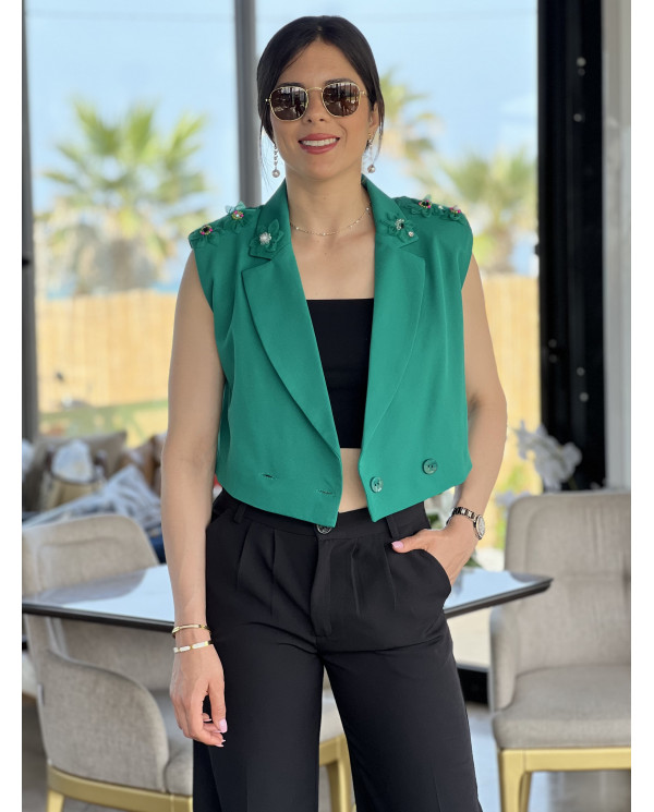 Blazer sans manches fuchsia blossom