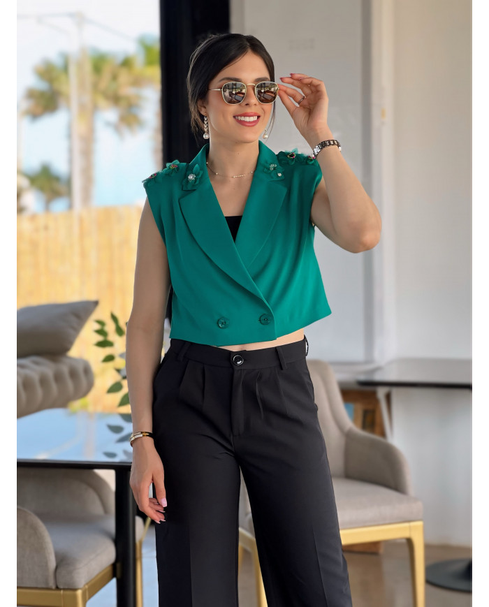 Blazer Emerald Blossom