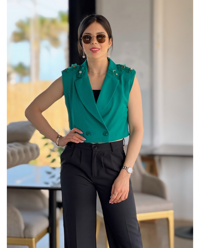 Blazer Emerald Blossom