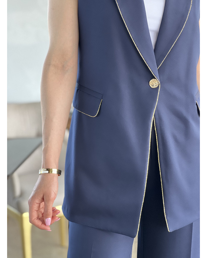 Blazer Navy Goldline