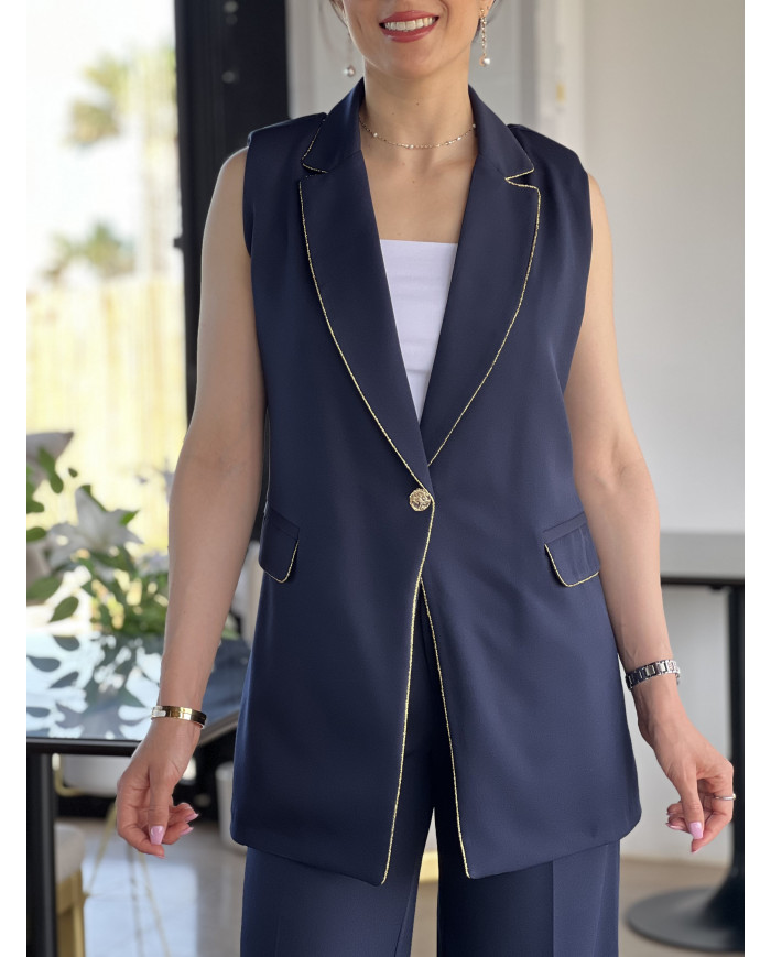 Blazer Navy Goldline