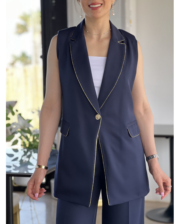 Blazer Navy Goldline