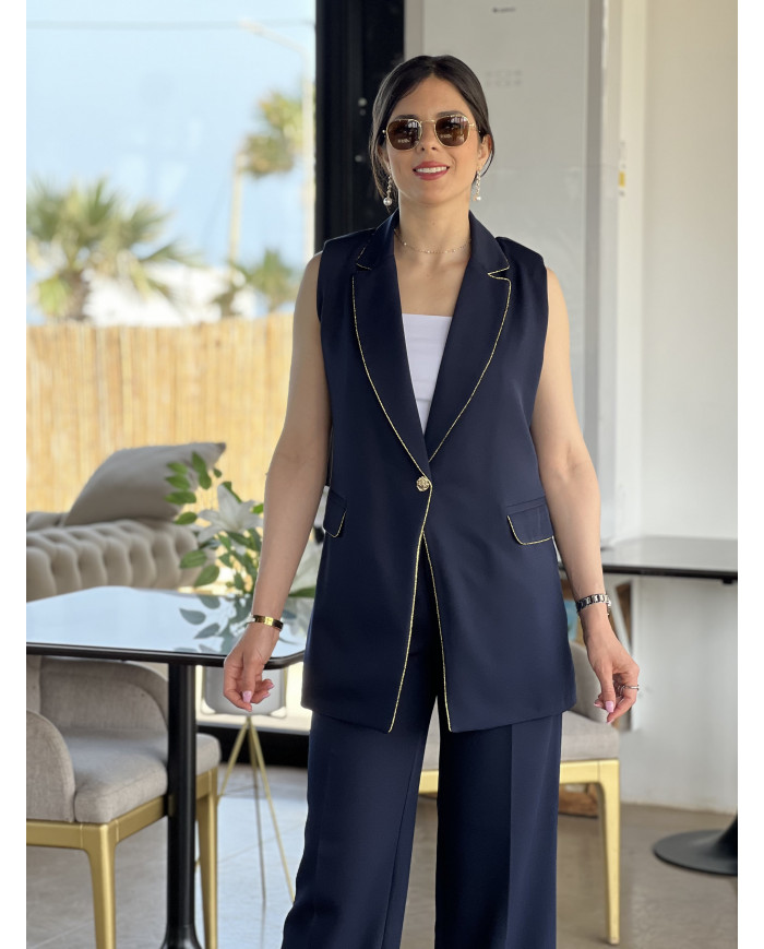 Blazer Navy Goldline